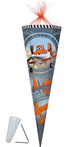 alles-meine.de GmbH Schultüte - Flugzeuge Planes - 70 cm - Filzabschluß - Zuckertüte - mit/ohne Kunststoff Spitze - für Jungen - Flugzeug Dusty Skipper Riley Helikopter alles-meine.de GmbH Schultüte - Flugzeuge Planes - 70 cm - Filzabschluß - Zuckertüte - mit/ohne Kunststoff Spitze - für Jungen - Flugzeug Dusty Skipper Riley Helikopter von alles-meine.de GmbH