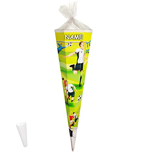 alles-meine.de GmbH Schultüte - Fußball - Fußballspieler - Fußballer - 85 cm - eckig - incl. Name - Tüllabschluß - Zuckertüte - mit/ohne Kunststoff Spitze - kompatibel mit .. alles-meine.de GmbH Schultüte - Fußball - Fußballspieler - Fußballer - 85 cm - eckig - incl. Name - Tüllabschluß - Zuckertüte - mit/ohne Kunststoff Spitze - kompatibel mit .. von alles-meine.de GmbH