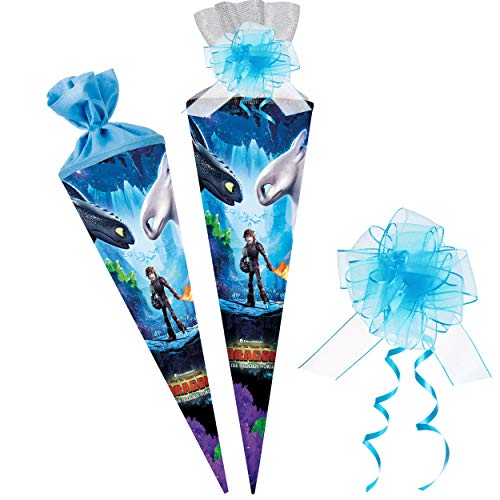 alles-meine.de GmbH Schultüte Größenwahl Dragons - Drachenzähmen leicht gemacht - 100 cm - 12 eckig - incl. Schleife - Tüllabschluß - Zuckertüte - mit/ohne Kunststoff Spitz.. alles-meine.de GmbH Schultüte Größenwahl Dragons - Drachenzähmen leicht gemacht - 100 cm - 12 eckig - incl. Schleife - Tüllabschluß - Zuckertüte - mit/ohne Kunststoff Spitz.. von alles-meine.de GmbH