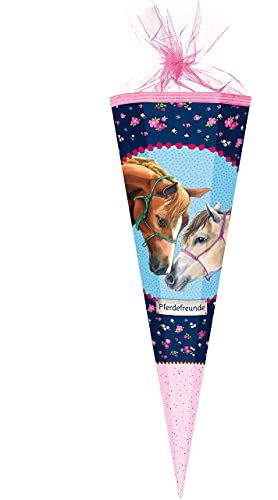 Schultüte Größenwahl Pferdefreunde - Pferde & Schmetterlinge - 100 cm - eckig - Tüllabschluß - Zuckertüte - Nestler - mit/ohne Kunststoff Spitze - für M.. Schultüte Größenwahl Pferdefreunde - Pferde & Schmetterlinge - 100 cm - eckig - Tüllabschluß - Zuckertüte - Nestler - mit/ohne Kunststoff Spitze - für M.. von alles-meine.de GmbH