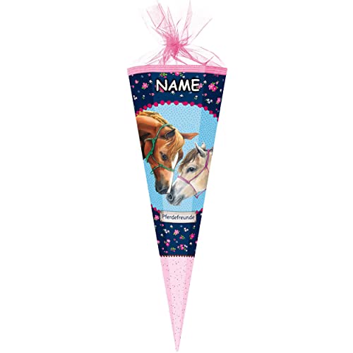 Schultüte Größenwahl Pferdefreunde - Pferde & Schmetterlinge - 100 cm - eckig - incl. Name - Tüllabschluß - Zuckertüte - Nestler - mit/ohne Kunststoff S.. Schultüte Größenwahl Pferdefreunde - Pferde & Schmetterlinge - 100 cm - eckig - incl. Name - Tüllabschluß - Zuckertüte - Nestler - mit/ohne Kunststoff S.. von alles-meine.de GmbH