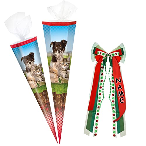 alles-meine.de GmbH Schultüte - Haustiere - Hund & Katze 50-85 cm Größe wählbar inkl. Name + Verschluß-Schleife - Zuckertüte - Tüllabschluß - eckig/rund - Mädchen & Jun.. alles-meine.de GmbH Schultüte - Haustiere - Hund & Katze 50-85 cm Größe wählbar inkl. Name + Verschluß-Schleife - Zuckertüte - Tüllabschluß - eckig/rund - Mädchen & Jun.. von alles-meine.de GmbH