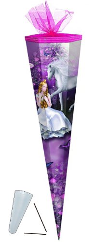 alles-meine.de GmbH Schultüte - Märchenprinzessin 50 cm rund mit Tüllabschluß Zuckertüte von alles-meine.de GmbH