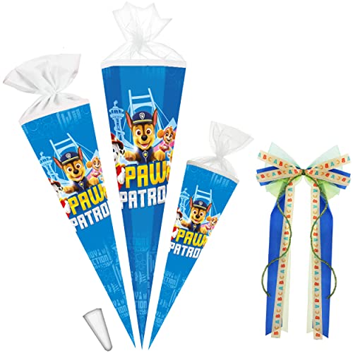 alles-meine.de GmbH Schultüte - Paw Patrool 35-100 cm Größe wählbar + Kunstoff Spitze + Schleife - Tüllabschluß/Filzabschluß - eckig/rund - Jungen & Mädchen - klein &.. alles-meine.de GmbH Schultüte - Paw Patrool 35-100 cm Größe wählbar + Kunstoff Spitze + Schleife - Tüllabschluß/Filzabschluß - eckig/rund - Jungen & Mädchen - klein &.. von alles-meine.de GmbH
