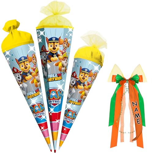 alles-meine.de GmbH Schultüte - P. Patrol - Hunde - 35-85 cm - Größe wählbar - Holzspitze wählbar - inkl. Name + Verschluß-Schleife - Zuckertüte - Tüll - oder Filzabschluß - ec.. alles-meine.de GmbH Schultüte - P. Patrol - Hunde - 35-85 cm - Größe wählbar - Holzspitze wählbar - inkl. Name + Verschluß-Schleife - Zuckertüte - Tüll - oder Filzabschluß - ec.. von alles-meine.de GmbH