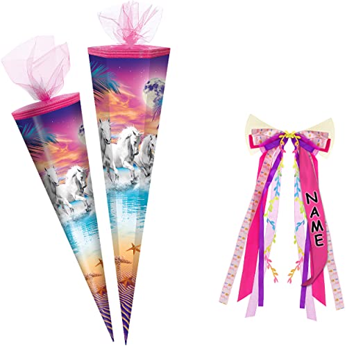 alles-meine.de GmbH Schultüte - Pferde am Strand 50-85 cm Größe wählbar inkl. Name + Verschluß-Schleife - Zuckertüte - Tüllabschluß - eckig/rund - Mädchen - klein & gro.. alles-meine.de GmbH Schultüte - Pferde am Strand 50-85 cm Größe wählbar inkl. Name + Verschluß-Schleife - Zuckertüte - Tüllabschluß - eckig/rund - Mädchen - klein & gro.. von alles-meine.de GmbH