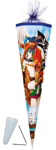 alles-meine.de GmbH Schultüte - Pirat 22 cm - mit Tüllabschluß - Zuckertüte ALLE Größen rund Piraten alles-meine.de GmbH Schultüte - Pirat 22 cm - mit Tüllabschluß - Zuckertüte ALLE Größen rund Piraten von alles-meine.de GmbH