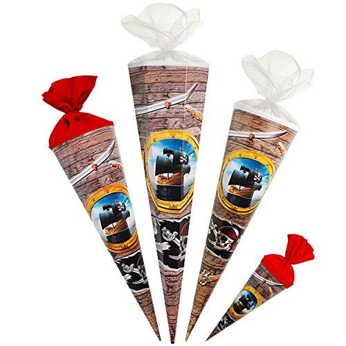alles-meine.de GmbH Schultüte - Pirat & Piratenschiff - 35 cm - rund - Filzabschluß - Zuckertüte - mit/ohne Kunststoff Spitze - kompatibel mit goldbuch - Jungen Junge - Seefahr.. alles-meine.de GmbH Schultüte - Pirat & Piratenschiff - 35 cm - rund - Filzabschluß - Zuckertüte - mit/ohne Kunststoff Spitze - kompatibel mit goldbuch - Jungen Junge - Seefahr.. von alles-meine.de GmbH