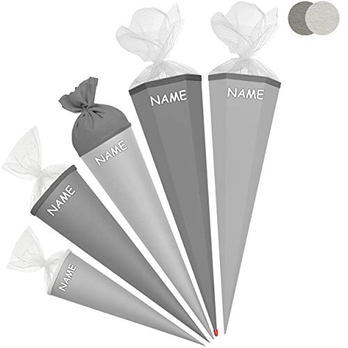 alles-meine.de GmbH Schultüte - Rohling - GRAU/mittel - dunkel - 85 cm - 6 eckig - inkl. Name - Tüllabschluß - mit/ohne Kunststoff Spitze - Zuckertüte - Markneukirchen - Jung.. alles-meine.de GmbH Schultüte - Rohling - GRAU/mittel - dunkel - 85 cm - 6 eckig - inkl. Name - Tüllabschluß - mit/ohne Kunststoff Spitze - Zuckertüte - Markneukirchen - Jung.. von alles-meine.de GmbH