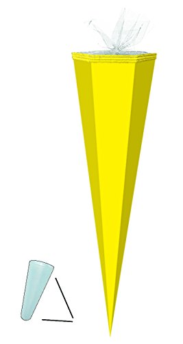 alles-meine.de GmbH Schultüte Rohling - Gelb - 35 cm mit Kreppabschluß - Zuckertüte - zum Basteln, Bemalen und Bekleben Bastelschultüte alles-meine.de GmbH Schultüte Rohling - Gelb - 35 cm mit Kreppabschluß - Zuckertüte - zum Basteln, Bemalen und Bekleben Bastelschultüte von alles-meine.de GmbH