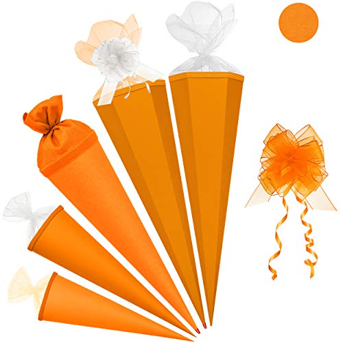 alles-meine.de GmbH Schultüte - Rohling - ORANGE - 85 cm - 6 eckig - inkl. Schleife - Tüllabschluß - mit/ohne Kunststoff Spitze - Zuckertüte - Markneukirchen - Jungen Mädchen -.. alles-meine.de GmbH Schultüte - Rohling - ORANGE - 85 cm - 6 eckig - inkl. Schleife - Tüllabschluß - mit/ohne Kunststoff Spitze - Zuckertüte - Markneukirchen - Jungen Mädchen -.. von alles-meine.de GmbH