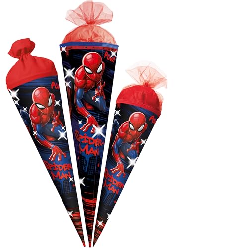 alles-meine.de GmbH Schultüte - Spyderman - 35-100 cm - Größe wählbar - Holzspitze wählbar - Zuckertüte - Tüll - oder Filzabschluß - eckig/rund - klein & groß - Geschenktüte .. von alles-meine.de GmbH