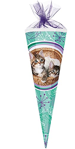 alles-meine.de GmbH Schultüte - Stubentiger/süße Katzen - 85 cm - eckig - Tüllabschluß - Zuckertüte - mit/ohne Kunststoff Spitze - für Mädchen - Katze/Kätzchen - Hausti.. alles-meine.de GmbH Schultüte - Stubentiger/süße Katzen - 85 cm - eckig - Tüllabschluß - Zuckertüte - mit/ohne Kunststoff Spitze - für Mädchen - Katze/Kätzchen - Hausti.. von alles-meine.de GmbH