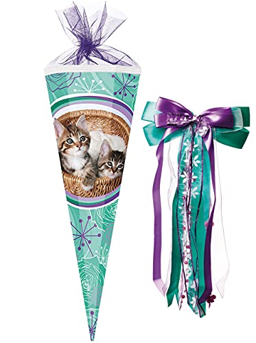 alles-meine.de GmbH Schultüte - Stubentiger/süße Katzen - 85 cm - eckig - incl. große Schleife - Tüllabschluß - Zuckertüte - mit/ohne Kunststoff Spitze - für Mädchen - Ka.. alles-meine.de GmbH Schultüte - Stubentiger/süße Katzen - 85 cm - eckig - incl. große Schleife - Tüllabschluß - Zuckertüte - mit/ohne Kunststoff Spitze - für Mädchen - Ka.. von alles-meine.de GmbH