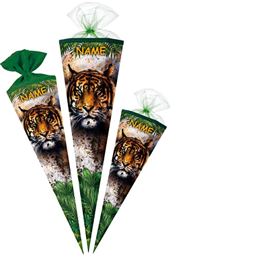 alles-meine.de GmbH Schultüte - Tiger/Dschungel Tiere 35-85 cm Größe wählbar inkl. Name - Zuckertüte - Tüllabschluß/Filzabschluß - eckig/rund - Jungen & Mädchen - k.. alles-meine.de GmbH Schultüte - Tiger/Dschungel Tiere 35-85 cm Größe wählbar inkl. Name - Zuckertüte - Tüllabschluß/Filzabschluß - eckig/rund - Jungen & Mädchen - k.. von alles-meine.de GmbH