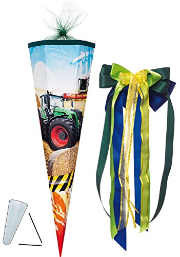 alles-meine.de GmbH Schultüte - Traktor/Mähdrescher 22-100 cm incl. große Schleife - Zuckertüte ALLE Größen - mit/ohne Kunststoff Spitze - für Jungen/Auto Bauernh.. alles-meine.de GmbH Schultüte - Traktor/Mähdrescher 22-100 cm incl. große Schleife - Zuckertüte ALLE Größen - mit/ohne Kunststoff Spitze - für Jungen/Auto Bauernh.. von alles-meine.de GmbH