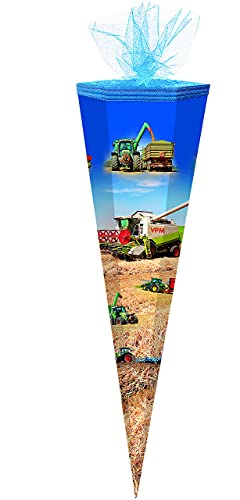 alles-meine.de GmbH Schultüte - Traktor/Landmaschinen - 50 cm - rund - mit Tüllabschluß - Zuckertüte - mit/ohne Kunststoff Spitze - für Jungen/Mähdrescher/Traktoren -.. alles-meine.de GmbH Schultüte - Traktor/Landmaschinen - 50 cm - rund - mit Tüllabschluß - Zuckertüte - mit/ohne Kunststoff Spitze - für Jungen/Mähdrescher/Traktoren -.. von alles-meine.de GmbH