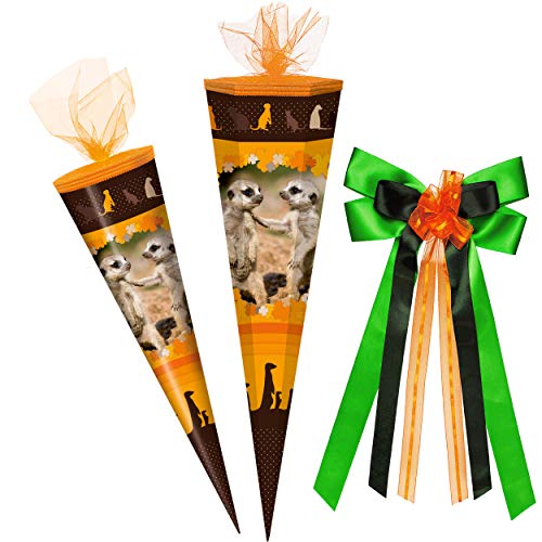 alles-meine.de GmbH Schultüte - lustige Tiere/Erdmännchen - 50 cm - rund - incl. große Schleife - Tüllabschluß - Zuckertüte - mit/ohne Kunststoff Spitze - Markneukirchen - Sc.. alles-meine.de GmbH Schultüte - lustige Tiere/Erdmännchen - 50 cm - rund - incl. große Schleife - Tüllabschluß - Zuckertüte - mit/ohne Kunststoff Spitze - Markneukirchen - Sc.. von alles-meine.de GmbH