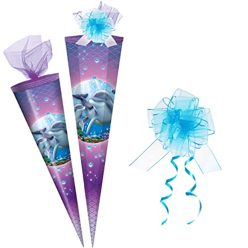 alles-meine.de GmbH Schultüte - mit 3D Glitzer - Effekt ! - Delfin & Fische - 50-85 cm - Größe wählbar - inkl. Tüll Schleife - Zuckertüte - Tüllabschluß - eckig - rund - Mädche.. alles-meine.de GmbH Schultüte - mit 3D Glitzer - Effekt ! - Delfin & Fische - 50-85 cm - Größe wählbar - inkl. Tüll Schleife - Zuckertüte - Tüllabschluß - eckig - rund - Mädche.. von alles-meine.de GmbH