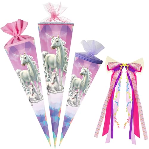 alles-meine.de GmbH Schultüte - mit 3D Glitzer - Effekt ! - Einhorn & Fohlen 35-100 cm Größe wählbar inkl. Bänder Schleife - Zuckertüte - Tüllabschluß/Filzabschluß - ec.. alles-meine.de GmbH Schultüte - mit 3D Glitzer - Effekt ! - Einhorn & Fohlen 35-100 cm Größe wählbar inkl. Bänder Schleife - Zuckertüte - Tüllabschluß/Filzabschluß - ec.. von alles-meine.de GmbH