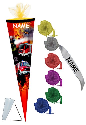 alles-meine.de GmbH Schultüte - mit 3D Glitzer - Effekt ! - Feuerwehr 50-85 cm - Größe wählbar - incl. Namen und individueller Schleife mit Tüllabschluß - mit - ohne Kunststoff.. alles-meine.de GmbH Schultüte - mit 3D Glitzer - Effekt ! - Feuerwehr 50-85 cm - Größe wählbar - incl. Namen und individueller Schleife mit Tüllabschluß - mit - ohne Kunststoff.. von alles-meine.de GmbH