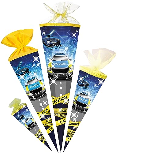 alles-meine.de GmbH Schultüte - mit 3D Glitzer - Effekt ! Polizei Auto & Helikopter 35-85 cm Größe wählbar Zuckertüte - Tüllabschluß/Filzabschluß - eckig/rund - Mäd.. alles-meine.de GmbH Schultüte - mit 3D Glitzer - Effekt ! Polizei Auto & Helikopter 35-85 cm Größe wählbar Zuckertüte - Tüllabschluß/Filzabschluß - eckig/rund - Mäd.. von alles-meine.de GmbH