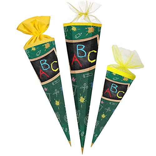 alles-meine.de GmbH Schultüte - mit 3D Glitzer - Effekt ! - Schultafel/Tafel - Buchstaben ABC - 22-50 cm - Größe wählbar - rund - Tüllabschluß - Zuckertüte - mit/ohne Kunst.. alles-meine.de GmbH Schultüte - mit 3D Glitzer - Effekt ! - Schultafel/Tafel - Buchstaben ABC - 22-50 cm - Größe wählbar - rund - Tüllabschluß - Zuckertüte - mit/ohne Kunst.. von alles-meine.de GmbH