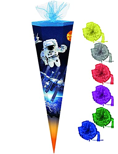 alles-meine.de GmbH Schultüte - mit 3D Glitzer - Effekt ! - Space - Astronaut - Raumfahrer - 50-85 cm - Größe wählbar - eckig - incl. Schleife - Tüllabschluß - Zuckertüte -.. alles-meine.de GmbH Schultüte - mit 3D Glitzer - Effekt ! - Space - Astronaut - Raumfahrer - 50-85 cm - Größe wählbar - eckig - incl. Schleife - Tüllabschluß - Zuckertüte -.. von alles-meine.de GmbH