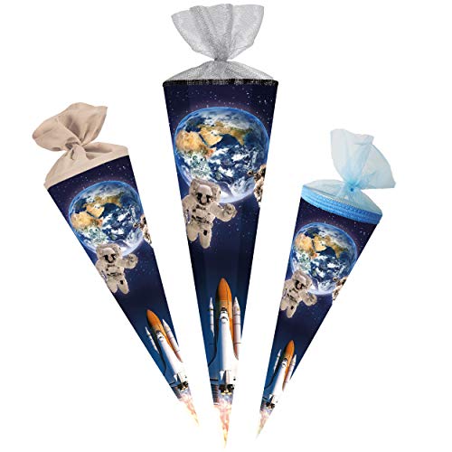 alles-meine.de GmbH Schultüte - mit 3D Glitzer - Effekt ! - Weltraum - Rakete/Erde & Astronaut - 22-100 cm - Größe wählbar - rund - Filzabschluß - Zuckertüte - mit/ohne Kun.. alles-meine.de GmbH Schultüte - mit 3D Glitzer - Effekt ! - Weltraum - Rakete/Erde & Astronaut - 22-100 cm - Größe wählbar - rund - Filzabschluß - Zuckertüte - mit/ohne Kun.. von alles-meine.de GmbH
