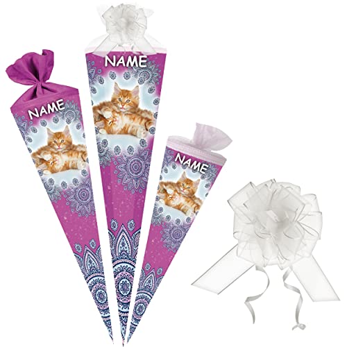 alles-meine.de GmbH Schultüte - süße Katzen 35-85 cm Größe wählbar inkl. Name + Tüll Schleife - Zuckertüte - Tüllabschluß/Filzabschluß - eckig/rund - Mädchen - klein .. alles-meine.de GmbH Schultüte - süße Katzen 35-85 cm Größe wählbar inkl. Name + Tüll Schleife - Zuckertüte - Tüllabschluß/Filzabschluß - eckig/rund - Mädchen - klein .. von alles-meine.de GmbH