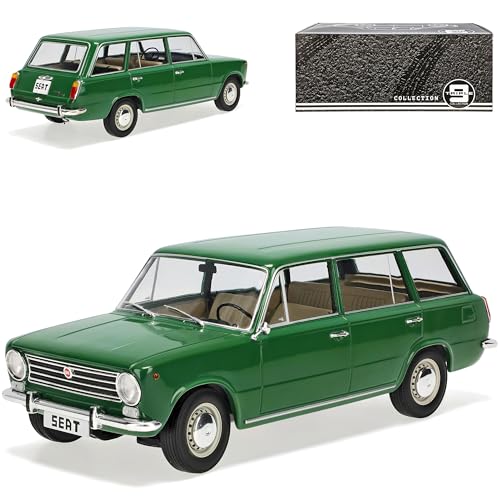 alles-meine.de GmbH Seat 124 Familiar Kombi Grün 1968-1980 1/18 Triple 9 Modell Auto mit individiuellem Wunschkennzeichen von alles-meine.de GmbH