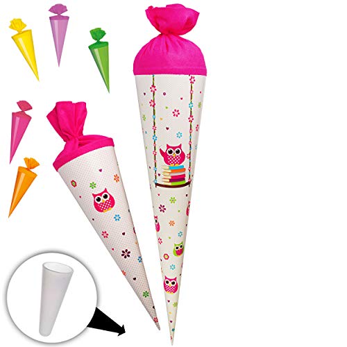 alles-meine.de GmbH Set Schultüte + 5 kleine Zuckertüten - lustige Eulen auf Schaukel - Blumen - 35 cm - rund - mit Filzabschluß - Zuckertüte - mit/ohne Kunststoff Spitze.. alles-meine.de GmbH Set Schultüte + 5 kleine Zuckertüten - lustige Eulen auf Schaukel - Blumen - 35 cm - rund - mit Filzabschluß - Zuckertüte - mit/ohne Kunststoff Spitze.. von alles-meine.de GmbH