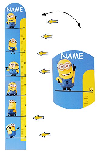 alles-meine.de GmbH Set XL Wandtattoo/Sticker - Maßlatte/Meßleiste - Minnion - Ich einfach unverbesserlich - incl. Name - Wandsticker - Aufkleber für Kinderzimmer - sel.. von alles-meine.de GmbH