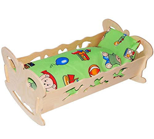 alles-meine.de GmbH Set: Puppenwiege/Puppenbett - Schmetterling - Jungen Farben - aus Naturholz - für Puppen - incl. Bettzeug - Decke & Kopfkissen - Holz Wiege Kinderbett B.. alles-meine.de GmbH Set: Puppenwiege/Puppenbett - Schmetterling - Jungen Farben - aus Naturholz - für Puppen - incl. Bettzeug - Decke & Kopfkissen - Holz Wiege Kinderbett B.. von alles-meine.de GmbH