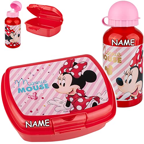 alles-meine.de GmbH Set: Trinkflasche + Lunchbox/Brotdose - - Minnie Mouse - inkl. Name - BPA frei - Brotbüchse Küche Essen - für Jungen Junge - 1 Fach Kinder Vesperdose - Brot.. alles-meine.de GmbH Set: Trinkflasche + Lunchbox/Brotdose - - Minnie Mouse - inkl. Name - BPA frei - Brotbüchse Küche Essen - für Jungen Junge - 1 Fach Kinder Vesperdose - Brot.. von alles-meine.de GmbH
