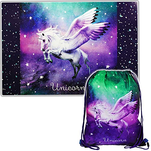 alles-meine.de GmbH Set: große - Schreibtischunterlage + Beutel - Einhorn - Pegasus/Unicorn - Malbeutel/Maltasche - Unterlage - 60 cm * 40 cm - abwischbar - Schreibunterlage .. alles-meine.de GmbH Set: große - Schreibtischunterlage + Beutel - Einhorn - Pegasus/Unicorn - Malbeutel/Maltasche - Unterlage - 60 cm * 40 cm - abwischbar - Schreibunterlage .. von alles-meine.de GmbH