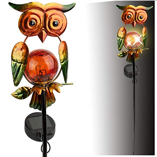 alles-meine.de GmbH Solar - LED Licht - lustige Eule - auf dem AST - grün & orange - 55 cm - Leuchte - Solarblume - Garten Wetterfest für Innen Außen - handbemaltes Glas & Metall.. alles-meine.de GmbH Solar - LED Licht - lustige Eule - auf dem AST - grün & orange - 55 cm - Leuchte - Solarblume - Garten Wetterfest für Innen Außen - handbemaltes Glas & Metall.. von alles-meine.de GmbH