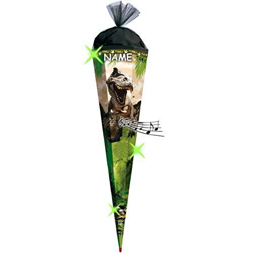 alles-meine.de GmbH Sound Modul - Effekt ! Schultüte - Tyrannsosaurus Rex - Dinosaurier - 22-100 cm - Größe wählbar - eckig - incl. Name - Organza Abschluß - Zuckertüte -.. von alles-meine.de GmbH