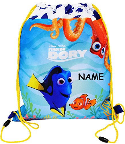 alles-meine.de GmbH Sportbeutel - Turnbeutel - Schuhbeutel - Findet Nemo - Fisch Dory - incl. Name - wasserfest/wasserabweisend & abwischbar - Jungen & Mädchen/Sporttasch.. von alles-meine.de GmbH