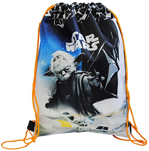 alles-meine.de GmbH Sportbeutel - Turnbeutel - Schuhbeutel__ Star Wars - Yoda/Jedi Ritter - wasserabweisend abwischbar - für Kinder - Schulbeutel Kindergarten - Jungen/S.. von alles-meine.de GmbH