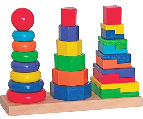 alles-meine.de GmbH Steckturm/Stapelspiel bunt - Holz Bausteine/Steckspiel aus Holz - Stapelturm - Sortierspiel - Holzsteckspiel Motorikspiel Motorikspielzeug - sortieren Far.. alles-meine.de GmbH Steckturm/Stapelspiel bunt - Holz Bausteine/Steckspiel aus Holz - Stapelturm - Sortierspiel - Holzsteckspiel Motorikspiel Motorikspielzeug - sortieren Far.. von alles-meine.de GmbH