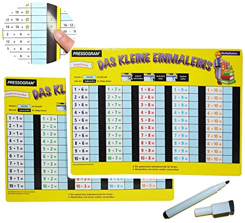 alles-meine.de GmbH Stift + Pressogramm: schreib und wisch Weg - Zahlen bis 100 Multiplizieren, Mal nehmen/Multiplikations - zum Rechnen Mathematik - Vorschule + 2. Klasse - üb.. alles-meine.de GmbH Stift + Pressogramm: schreib und wisch Weg - Zahlen bis 100 Multiplizieren, Mal nehmen/Multiplikations - zum Rechnen Mathematik - Vorschule + 2. Klasse - üb.. von alles-meine.de GmbH