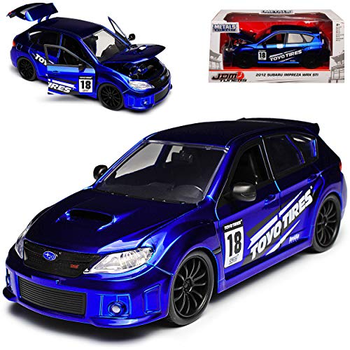alles-meine.de GmbH Subaru Impreza GR WRX STI Hatchback Blau 3. Generation 2004-2013 1/24 Jada Modell Auto mit individiuellem Wunschkennzeichen alles-meine.de GmbH Subaru Impreza GR WRX STI Hatchback Blau 3. Generation 2004-2013 1/24 Jada Modell Auto mit individiuellem Wunschkennzeichen von alles-meine.de GmbH