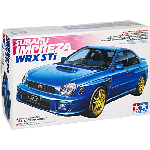 alles-meine.de GmbH Subaru Impreza WRX STI Limousine Blau GD A 2000-2002 24231 Bausatz 1/24 Tamiyia Modell Auto mit individiuellem Wunschkennzeichen von alles-meine.de GmbH
