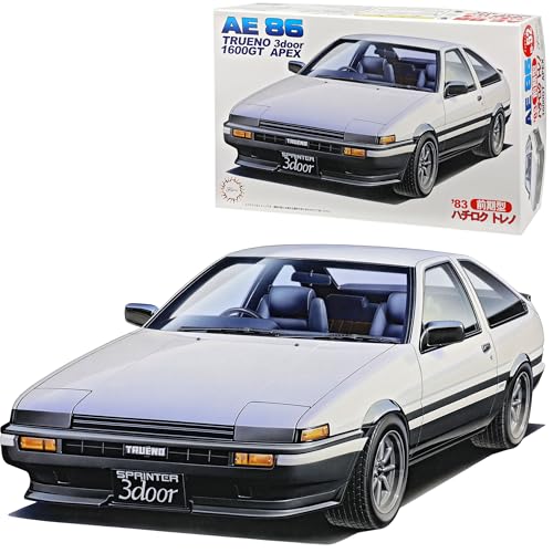 alles-meine.de GmbH T*o*y*o*t*a Trueno Sprinter AE86 Apex 1600GT Weiss Kit Bausatz 1/24 Fujimi Modell Auto mit individiuellem Wunschkennzeichen von alles-meine.de GmbH