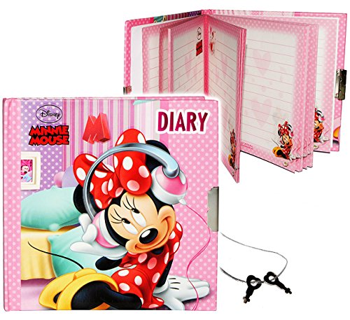 Tagebuch mit Schloss - Disney Minnie Mouse - Buch gebunden - mit Schlüssel - für Geheimnisse Reisetagebuch/Notizbuch liniert Hardcover - Mädchen Kinder .. von alles-meine.de GmbH