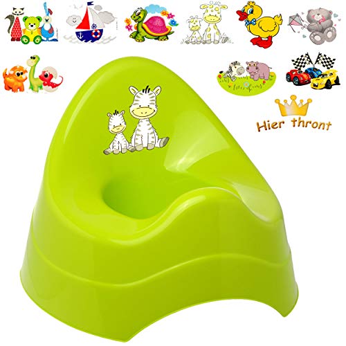 alles-meine.de GmbH Töpfchen/Nachttopf/Babytopf - grün - apfelgrün Motiv-Mix - Jungen Bieco - mit großer Lehne + Spritzschutz - Babytöpfchen/Kindertopf/Lerntöpfchen -.. alles-meine.de GmbH Töpfchen/Nachttopf/Babytopf - grün - apfelgrün Motiv-Mix - Jungen Bieco - mit großer Lehne + Spritzschutz - Babytöpfchen/Kindertopf/Lerntöpfchen -.. von alles-meine.de GmbH
