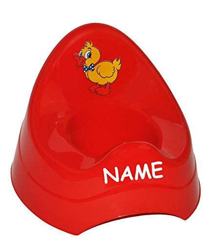 alles-meine.de GmbH Töpfchen/Nachttopf - mit Musik/Sound - groß - mit großer Lehne + Spritzschutz incl. Name - rot Ente - Toilettentrainer Klositz Babytöpfchen/Kindertopf /.. alles-meine.de GmbH Töpfchen/Nachttopf - mit Musik/Sound - groß - mit großer Lehne + Spritzschutz incl. Name - rot Ente - Toilettentrainer Klositz Babytöpfchen/Kindertopf /.. von alles-meine.de GmbH