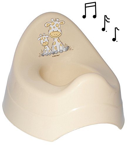alles-meine.de GmbH Töpfchen/Nachttopf - mit Musik & Sound - groß - mit großer Lehne + Spritzschutz - Giraffe - Creme - Babytöpfchen/Kindertopf/Lerntöpfchen - Toiletten.. von alles-meine.de GmbH