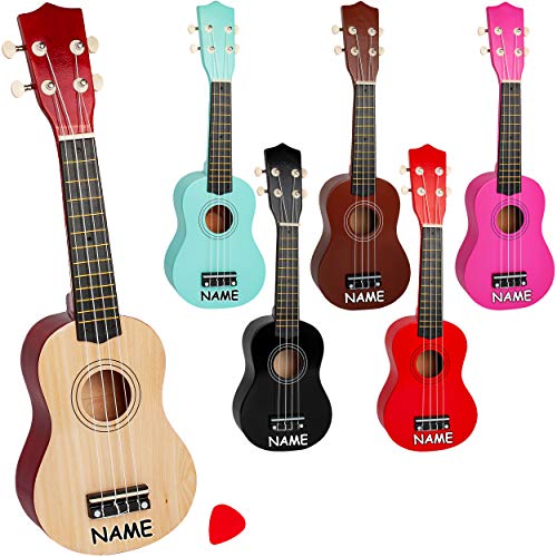 alles-meine.de GmbH Ukulele - aus Holz - Motiv & Farbwahl - bunt - inkl. Name - 55 cm / 21 inch - Klassik - akustische - Kinder & Erwachsene - mit Plektrum - 4 Saiten/Seiten - .. alles-meine.de GmbH Ukulele - aus Holz - Motiv & Farbwahl - bunt - inkl. Name - 55 cm / 21 inch - Klassik - akustische - Kinder & Erwachsene - mit Plektrum - 4 Saiten/Seiten - .. von alles-meine.de GmbH